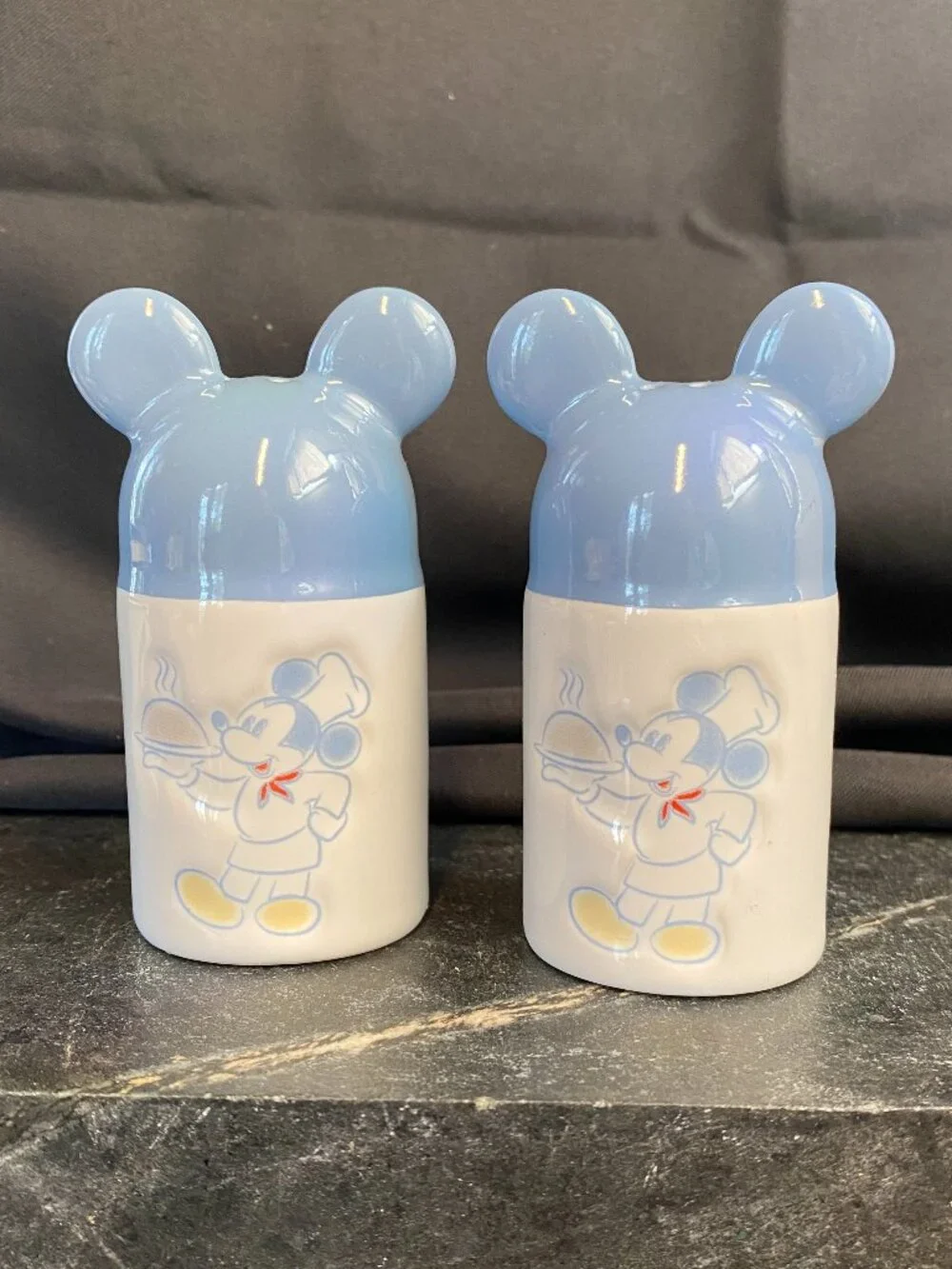 Vintage Disney Gourmet Mickey Mouse Salt & Pepper Shakers